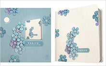 Load image into Gallery viewer, NLT THRIVE Creative Journaling Devotional Bible (Hardcover, Blue Flowers)