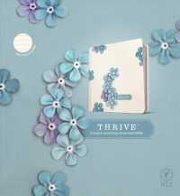 Load image into Gallery viewer, NLT THRIVE Creative Journaling Devotional Bible (Hardcover, Blue Flowers)