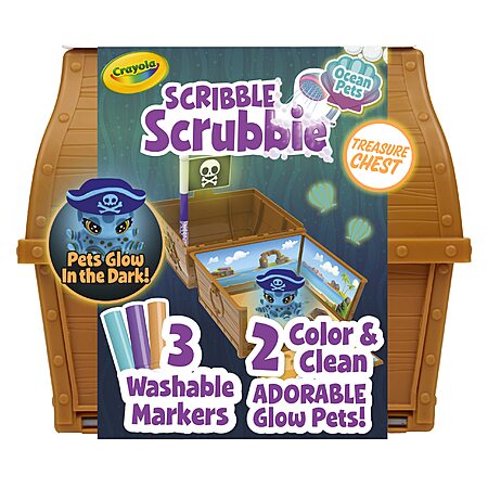 Crayola Scribble Scrubbie Pets Glow Ocean Playset Set