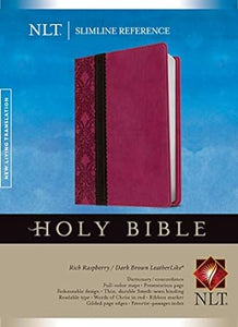 Slimline Reference Bible NLT, TuTone (Raspberry/Brown)