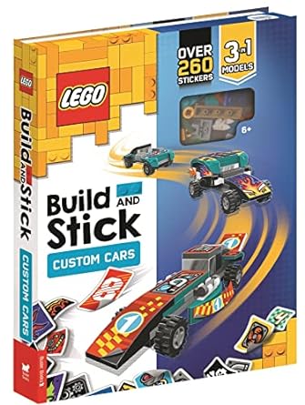 Lego Build & Stick Custom Cars With Bricks, 260 Stickers   (Only Copy)