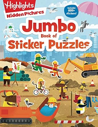 Jumbo Book of Sticker Puzzles (Highlights Jumbo Books & Pads)