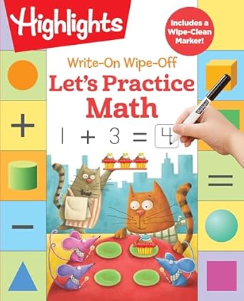 Write-On Wipe-Off Let'S Practice Math