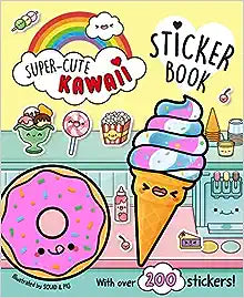 Super Cute Kawaii Sticker Bk