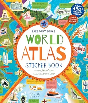 World Atlas Sticker Book /P