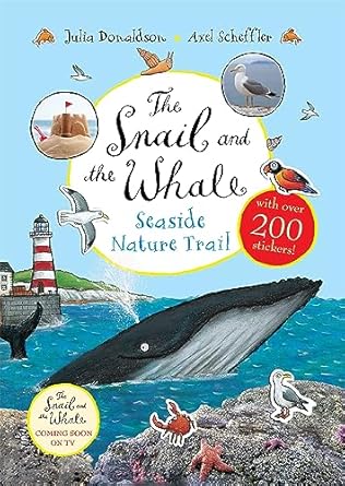 Snail & Whale Trail Sticker Bk