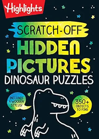 Scratch-Off Hidden Pictures Dino Puzzles