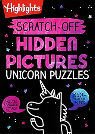 Scratch-Off Hidden Pict Unicorn Puzzles