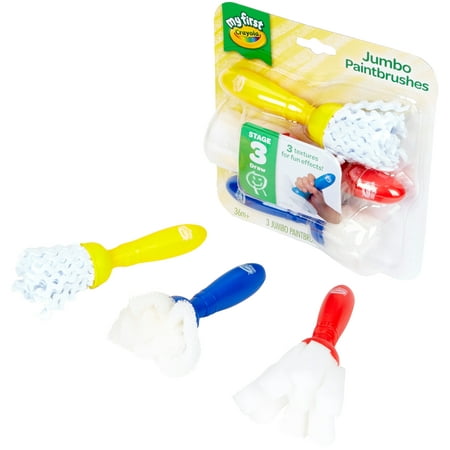 Young Kids Jumbo Paintbrush 3Ct