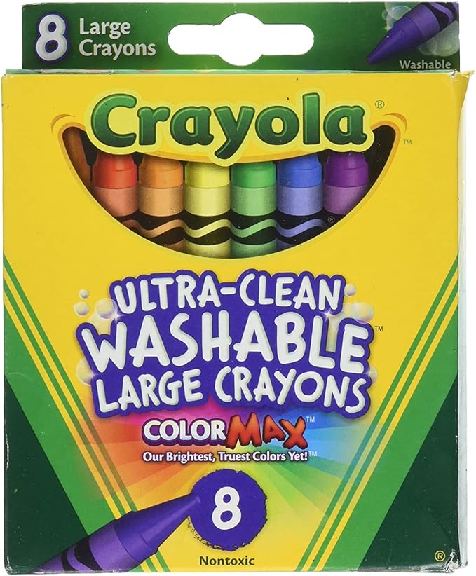 Crayon Ultraclean Wash Large 8Ct