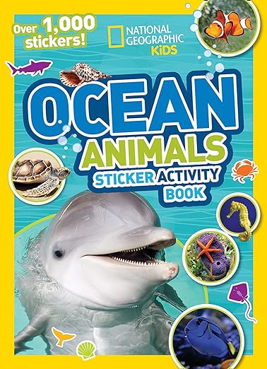 Natgeo Ocean Animals Sticker Act Bk
