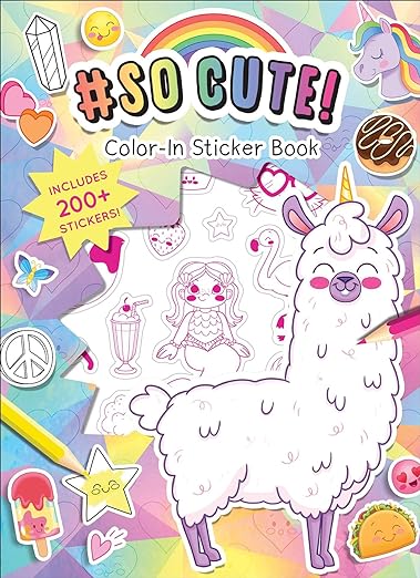 #Socute! Color-In Stickers