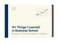 101 Things I Learned In Business Sch 2E