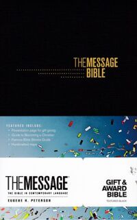 The Message Gift & Award Bible -Black