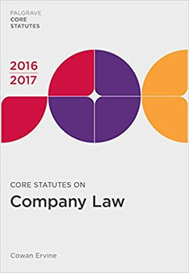 Core Statutes on Company Law 2016-17 - BookMarket