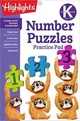 Highlights : Kindergarten Number Puzzles - BookMarket