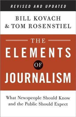 Elements Of Journalism (Rev) 3E/T - BookMarket