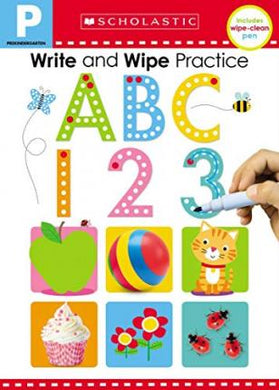 Schearlylearners Write Wipe Practice Abc - BookMarket