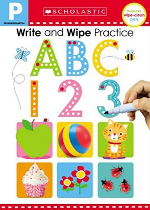 Schearlylearners Write Wipe Practice Abc - BookMarket