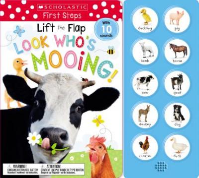 Look Who's Mooing! Lift the Flap: Scholastic Early Learners (Sound Book) - BookMarket
