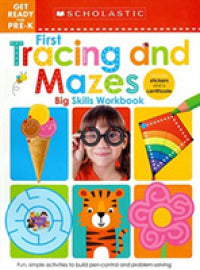 First Tracing and Mazes Get Ready for Pre-K Workbook: Scholastic Early Learners (Big Skills Workbook) - BookMarket