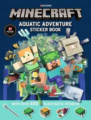 Minecraft Aquatic Adv Sticker Bk - BookMarket