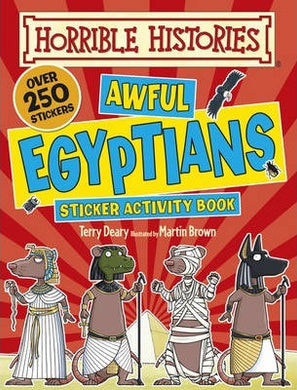 Horrhist Awful Egyptians Sticker Act Bk - BookMarket