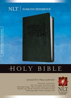 Slimline Reference Bible Nlt Ebony