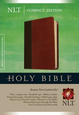 Compact Edition Bible - Nlt Brown/Tan - BookMarket