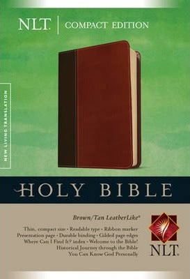 Compact Edition Bible - Nlt Brown/Tan - BookMarket