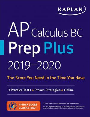 AP Calculus AB & BC Prep Plus 2019-2020 : 6 Practice Tests + Study Plans + Targeted Review & Practice + Online - BookMarket