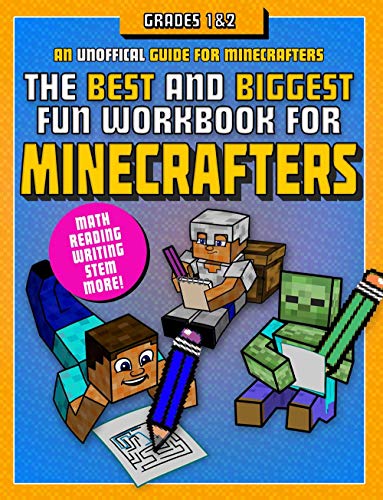The Best and Biggest Fun Workbook for Minecrafters Grades 1 & 2 : An Unofficial Learning Adventure for Minecrafters - BookMarket