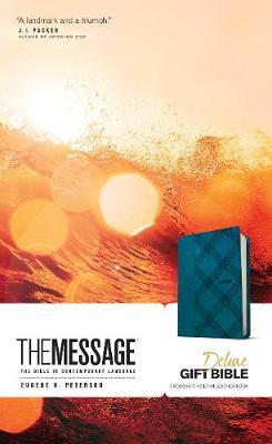 The Message Deluxe Gift Bible (Crosshatch Denim)