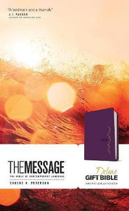 The Message Deluxe Gift Bible (Amethyst Gem)