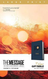The Message Deluxe Large Print (Navy)