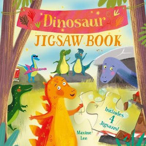 Dinosaur Jigsaw Book : Includes 4 Jigsaws!