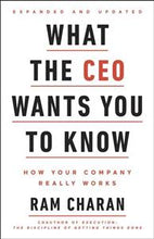 Load image into Gallery viewer, What the CEO Wants You to Know : How Your Company Really Works - BookMarket
