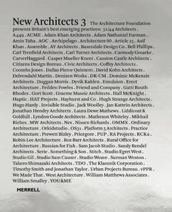New Architects 3: Britain's Best Emerging Practices